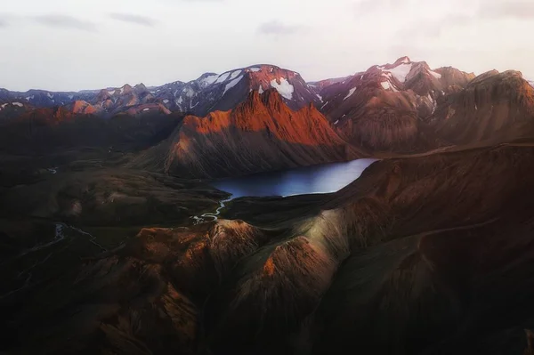 Vista Aérea Highland Islandia — Foto de Stock