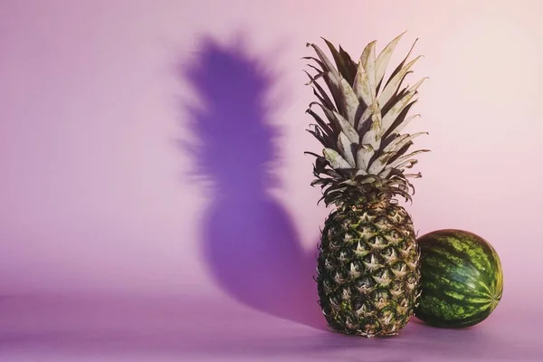 Pineapple Watermelon — Stock Photo, Image