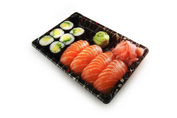 Salmon Avocado Sushi Box — Stock Photo, Image