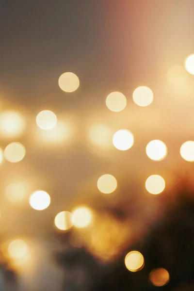 Verschwommenes Warmes Weihnachtsbokeh Licht — Stockfoto