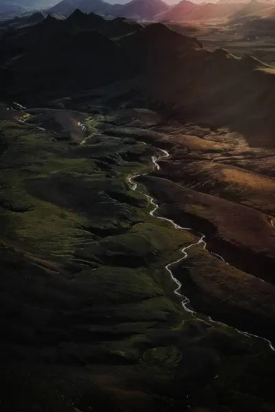 Вид Высоты Над Исландией — стоковое фото