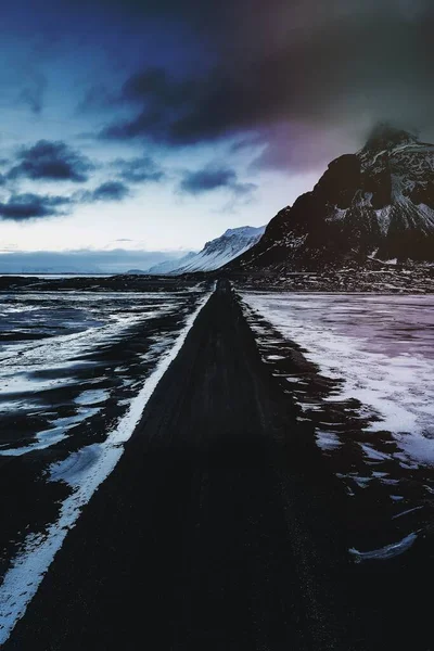 Hora Azul Invierno Islandia — Foto de Stock