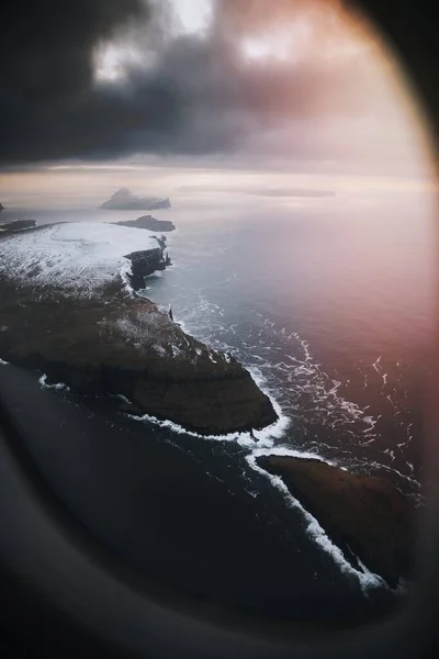 Insulele Feroe Vedere Din Avion — Fotografie, imagine de stoc