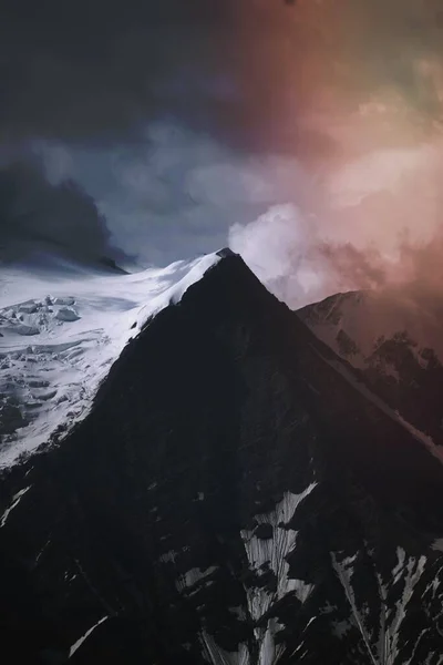 Wandelen Aiguille Rouge Met Uitzicht Het Mont Blanc Massief — Stockfoto