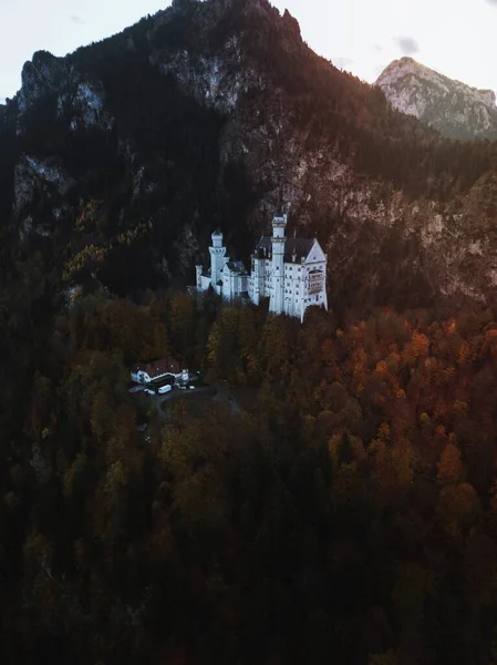 Castelo Neuschwanstein Durante Outono Alemanha — Fotografia de Stock