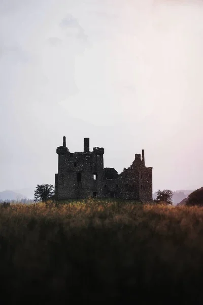 Dia Nublado Com Kilchurn Castle Escócia — Fotografia de Stock