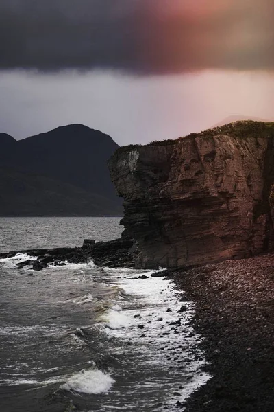 Felsige Küste Bei Isle Skye Schottland — Stockfoto