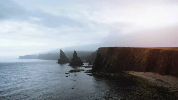 Вид Море Данкэнсби Шотландии — стоковое фото