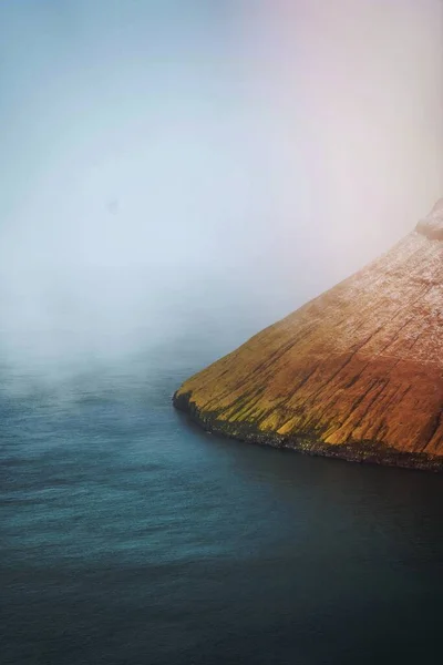 Uitzicht Besneeuwde Faeröer Een Deel Van Het Koninkrijk Denemarken — Stockfoto