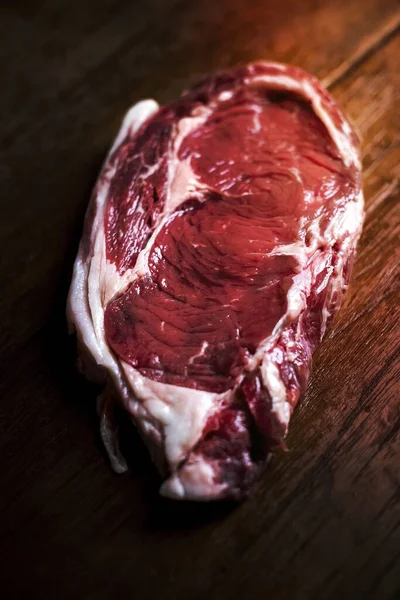 新鮮な牛肉ステーキ食品写真レシピ アイデア — ストック写真