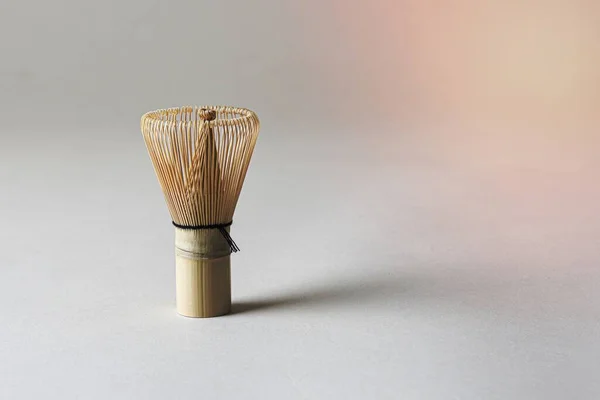 Brosse Japonaise Bambou Pour Faire Thé Matcha — Photo