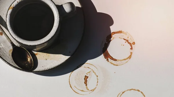 Luftaufnahme Von Heißem Kaffee — Stockfoto