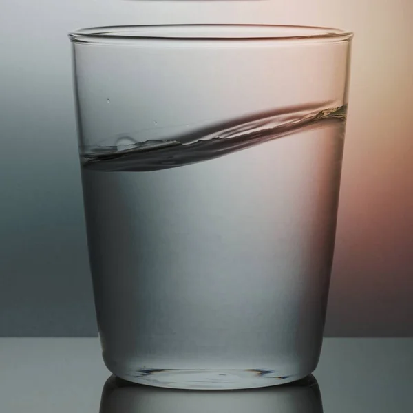 Glass Water Macro Shot — Stock Photo, Image