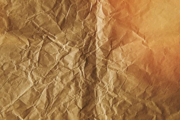 Zgnieciony Brązowy Papier Teksturowany Tło — Zdjęcie stockowe