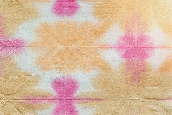 Oranje Roze Shibori Patroon Achtergrond — Stockfoto