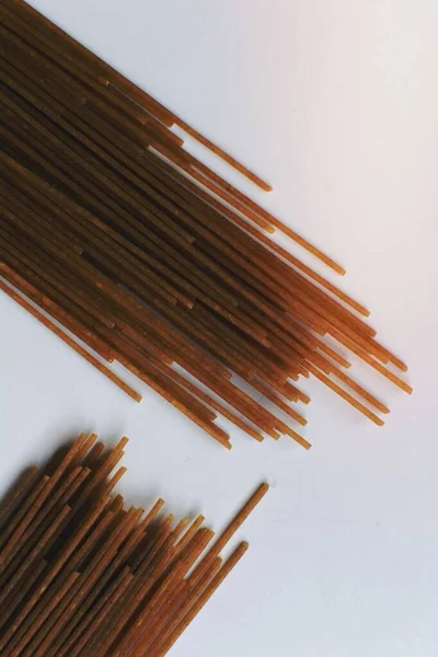Wholewheat Spaghetti Comida Fotografía — Foto de Stock