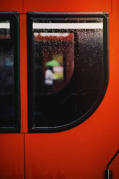 Червоний Двоповерховий Автобус Лондон Велика Британія — стокове фото