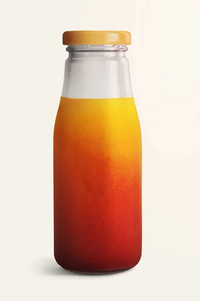 新的夏季鸡尾酒在玻璃瓶模型 — 图库照片