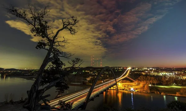 Pennybacker Bridge Austin Texas Stany Zjednoczone Ameryki — Zdjęcie stockowe