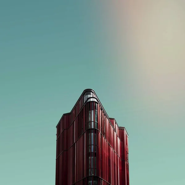 Monstre Rouge Bâtiment Moderne Oxford Street Royaume Uni — Photo