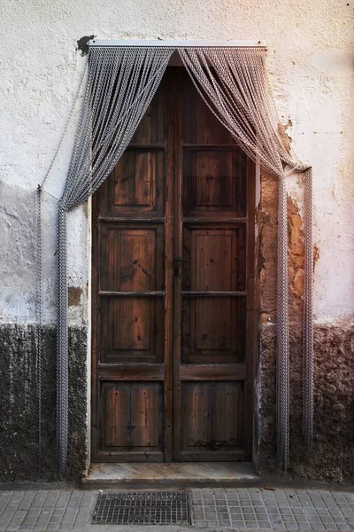 Vecchia Porta Legno Spagna — Foto Stock