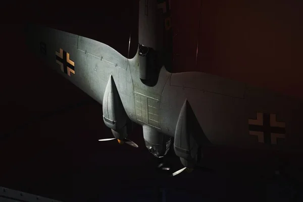 Немецкий Самолет Времён Второй Мировой Войны Выставке — стоковое фото