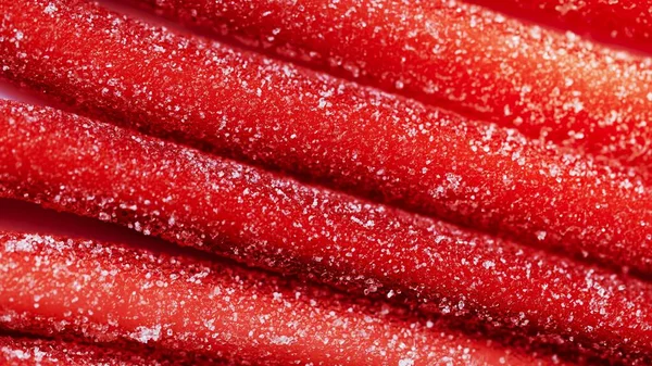 Červené Žvýkací Bonbóny Obalené Cukrem — Stock fotografie