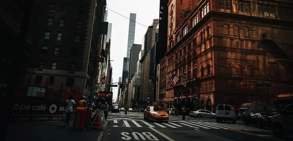 Busy New York City Соединенные Штаты — стоковое фото