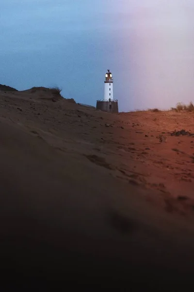 スコットランドのアバディーンシャー海岸にあるラットレイヘッド灯台 — ストック写真