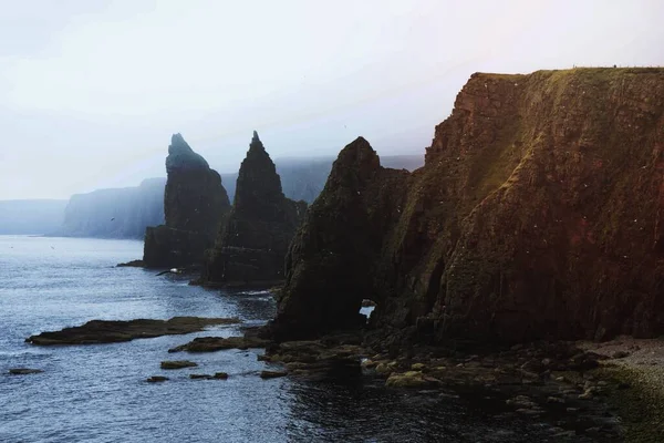 Vista Duncansby Sea Stacks Scozia — Foto Stock