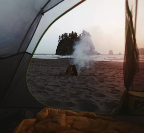 Camping Washington Coast Usa — Stock Photo, Image