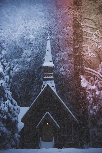 Καθεδρικός Ναός Στο Yosemite Valley Καλιφόρνια Χειμώνα — Φωτογραφία Αρχείου