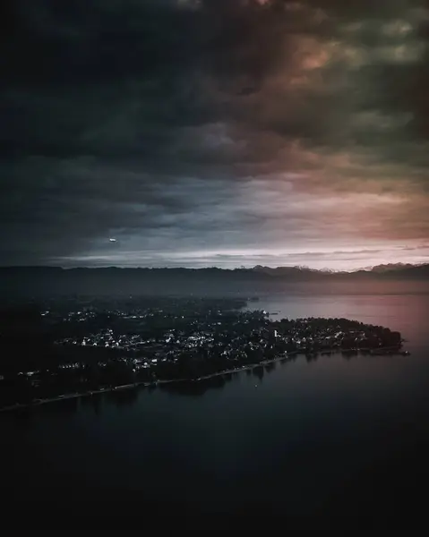 Вид Воздуха Озеро Констанц Германия — стоковое фото