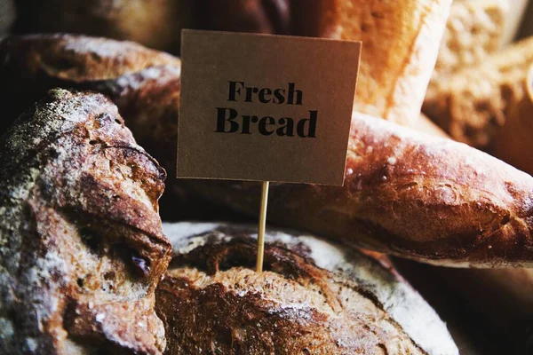 Zelfgemaakte Verse Brood Eten Fotografie Recept Idee — Stockfoto