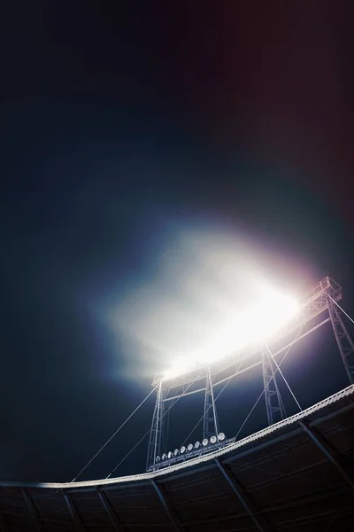 Vista Das Luzes Estádio Noite — Fotografia de Stock