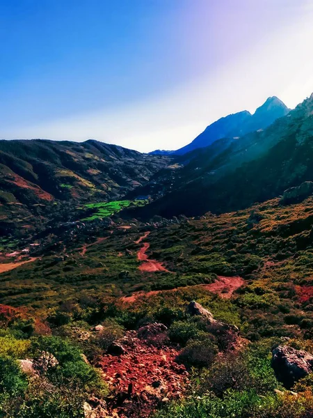 Descubre Majestuosa Belleza Naturaleza Cima Montaña Viaje Través Del Corazón — Foto de Stock