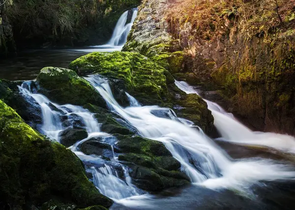 Vodopády Poblíž Rostlin — Stock fotografie