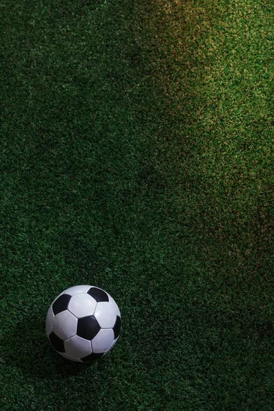 Soccer Field Soccer Ball — Stock Photo, Image