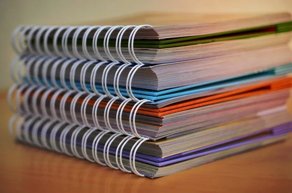Een Afbeelding Van Spiral Notebooks — Stockfoto