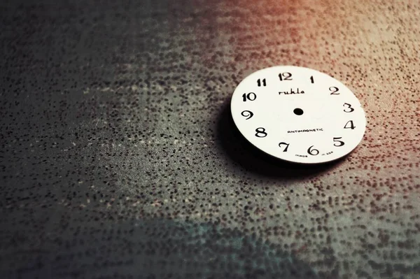 Reloj Pared Redondo Blanco — Foto de Stock