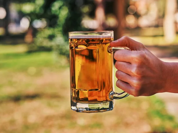 Ein Glas Kaltes Bier — Stockfoto