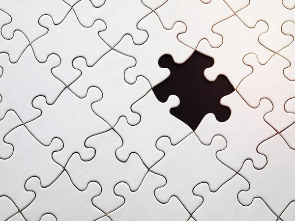 stock image White Jigsaw Puzzle Illustration