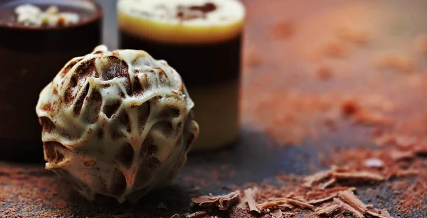 Ein Bild Von Schokolade Dessert — Stockfoto
