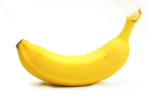 Banane Vor Weißem Hintergrund — Stockfoto
