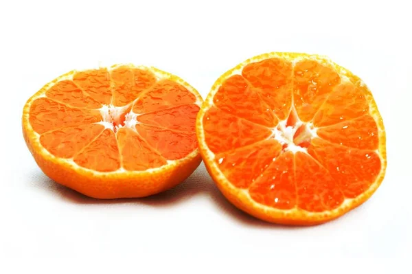 白を背景にオレンジ — ストック写真
