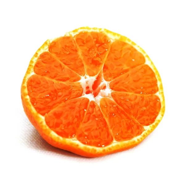 Oranžová Proti Bílému Pozadí — Stock fotografie