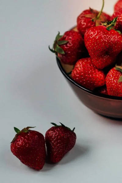 Földieper Gyümölcs Egészséges Élelmiszer Piros — Stock Fotó