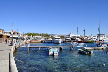 Bay and piers on the sea