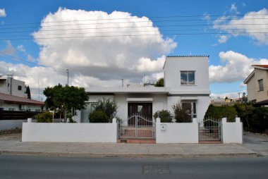 White square house in Cyprus