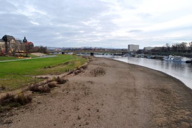 Meadow in Dresden near river